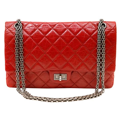 chanel 2.55 red|chanel quilted reissue shoulder bag.